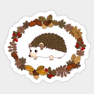 Kawaii hedgehog Sticker